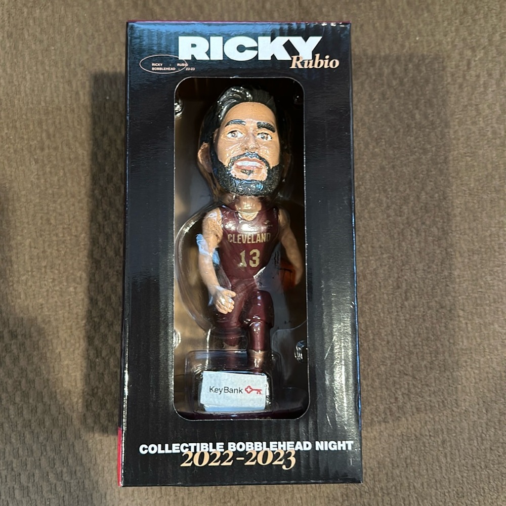 New in Box Ricky Rubio Cleveland Cavaliers Bobblehead